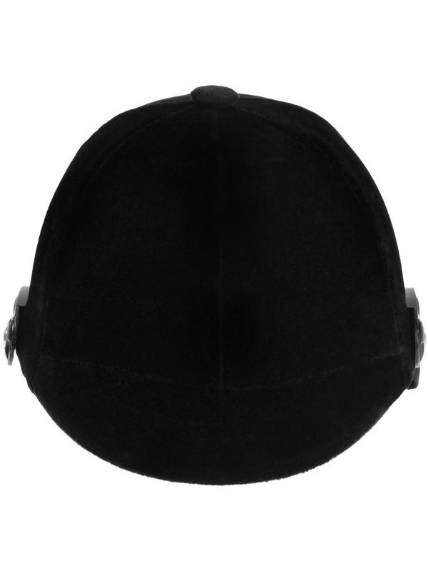 Шлем для верховой езды, бархат, одноразмерный, черный