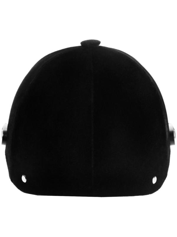 Шлем для верховой езды, бархат, одноразмерный, черный