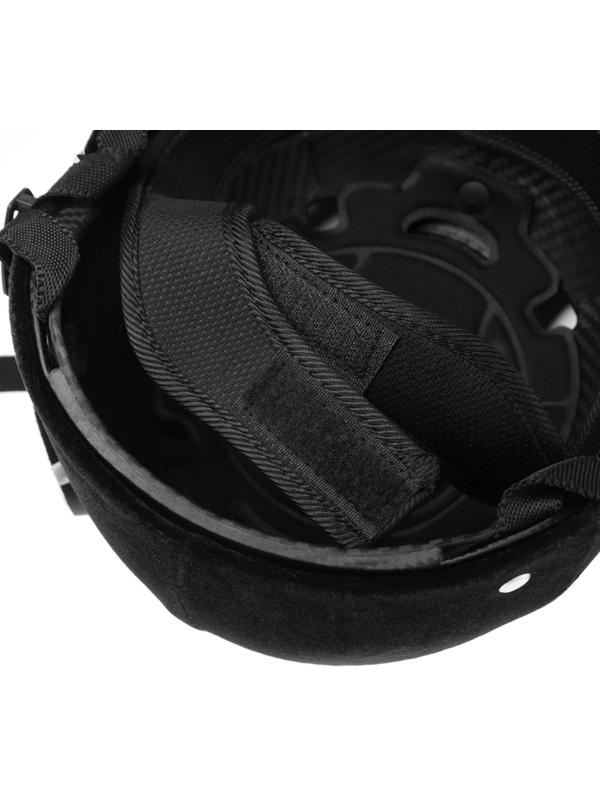 Шлем для верховой езды, бархат, одноразмерный, мягкий подклад, черный