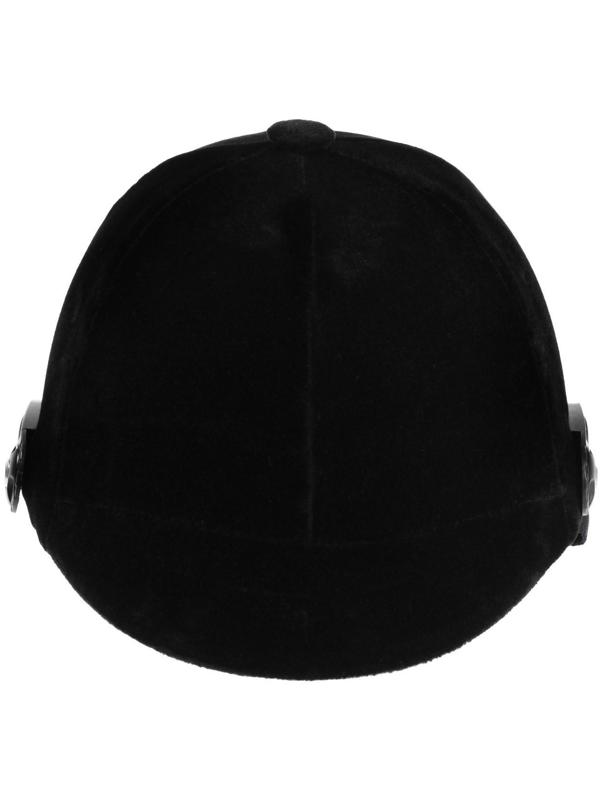 Шлем для верховой езды, бархат, одноразмерный, мягкий подклад, черный