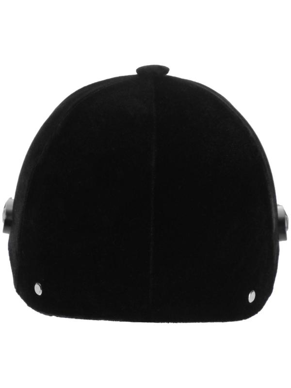 Шлем для верховой езды, бархат, одноразмерный, мягкий подклад, черный