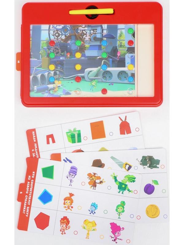 Магнитный планшет обучающий, с карточками, 20 карточек, Фиксики