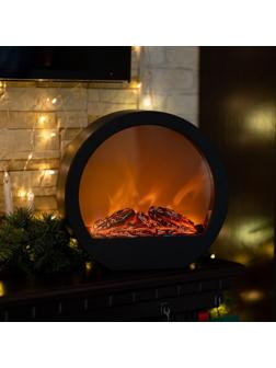 Биокамин NEON-NIGHT «Лаунж», с эффектом живого огня, 4хАА/адаптер, чёрный