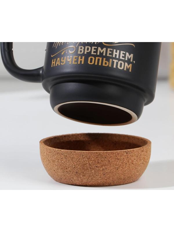Кружка с пробковым дном «Дед авторитет», 400 мл