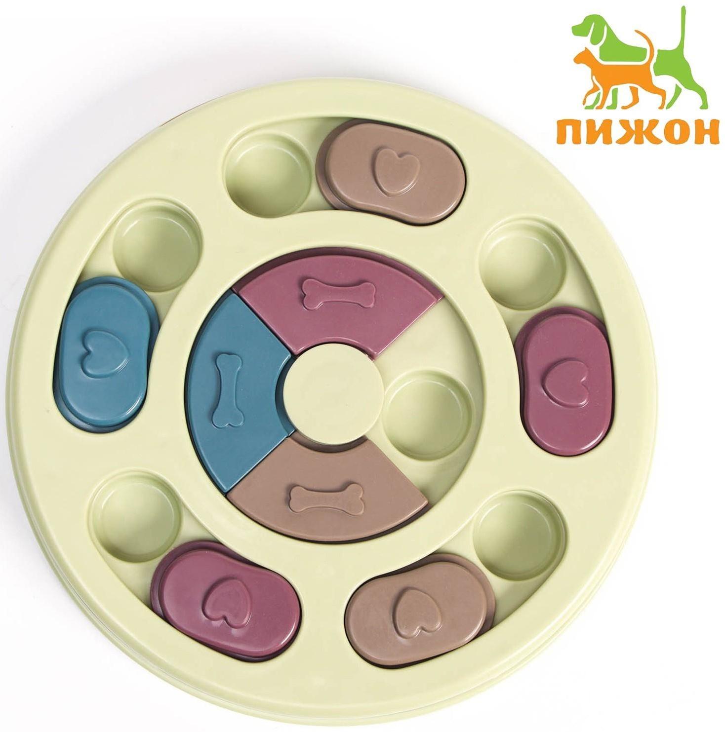 Игрушка интеллектуальная для лакомств, 24 х 3 см, зелёная