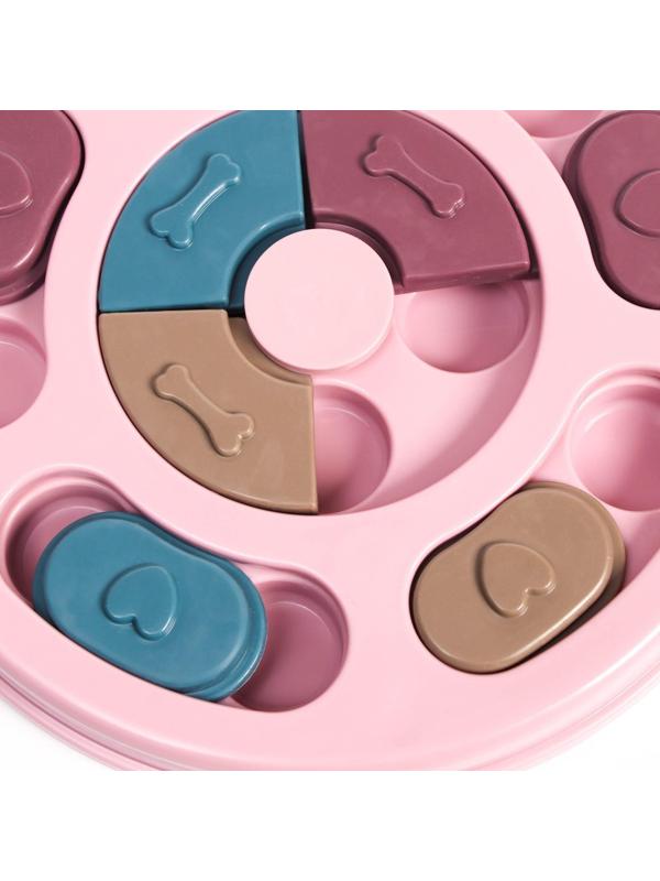 Игрушка интеллектуальная для лакомств, 14 х 3 см, розовая