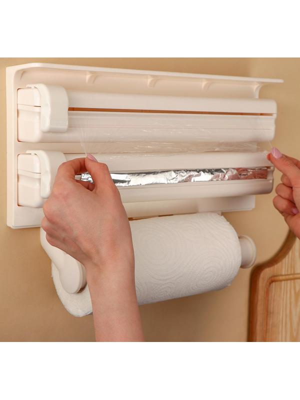 Органайзер для кухонных принадлежностей, 38,5×19×7,5 см, цвет бежевый