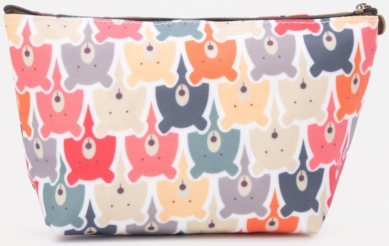 Косметичка на молнии, цвет разноцветный