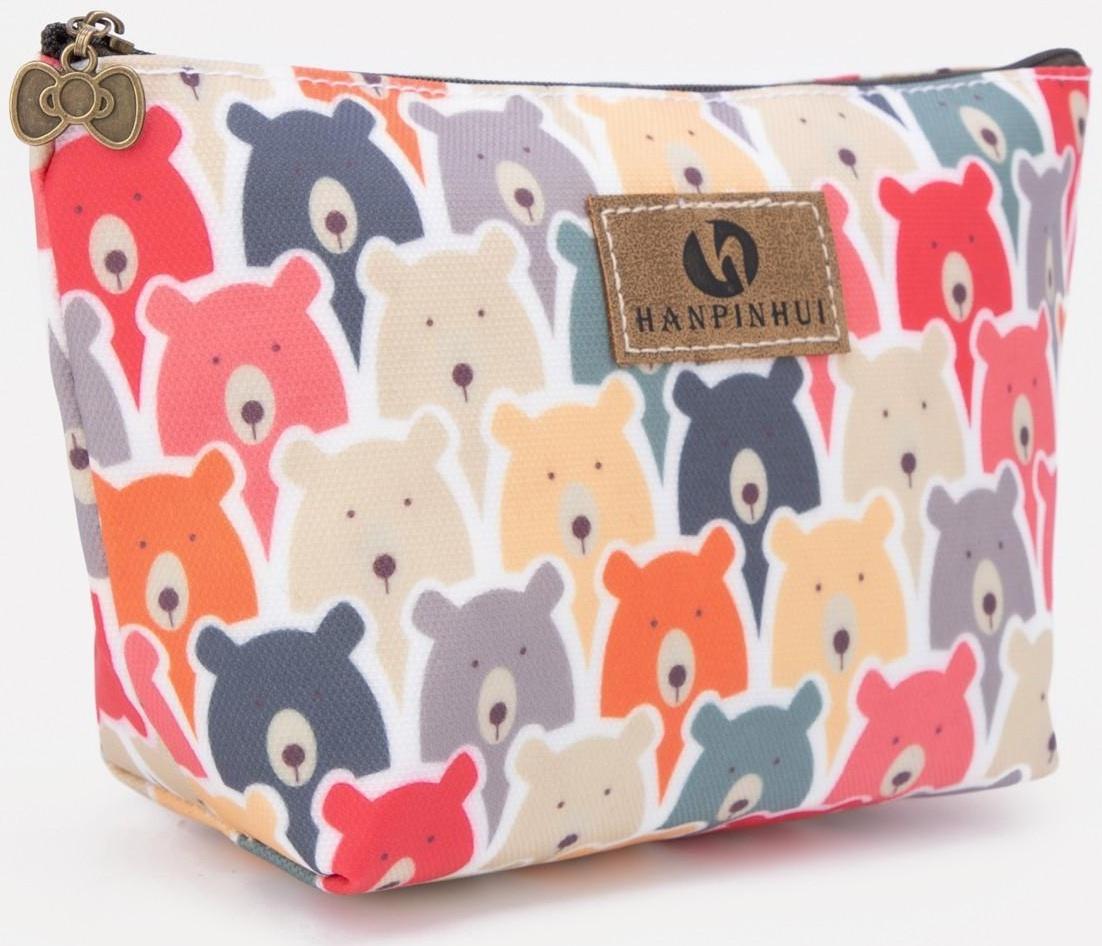 Косметичка на молнии, цвет разноцветный