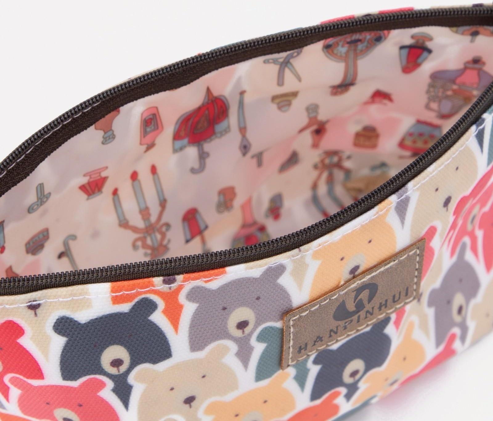 Косметичка на молнии, цвет разноцветный