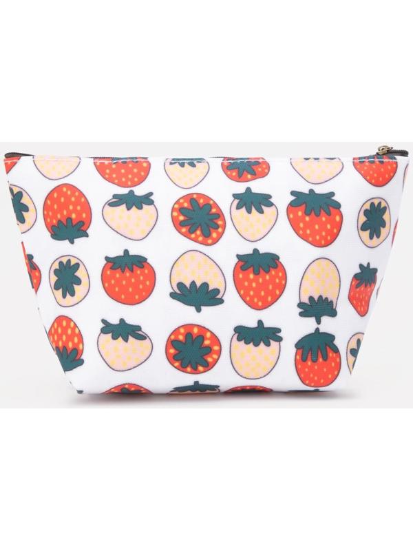 Косметичка на молнии, цвет белый