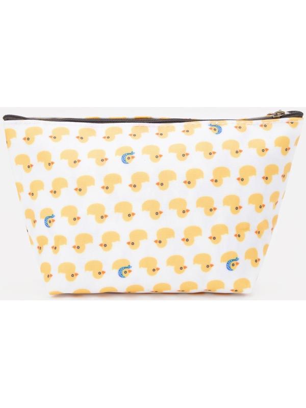 Косметичка на молнии, цвет белый