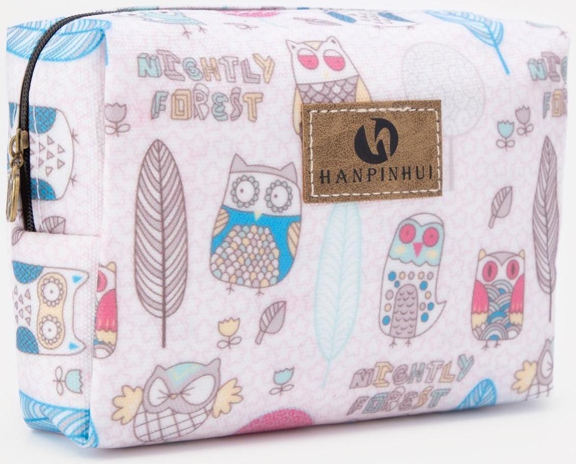 Косметичка на молнии, цвет розовый