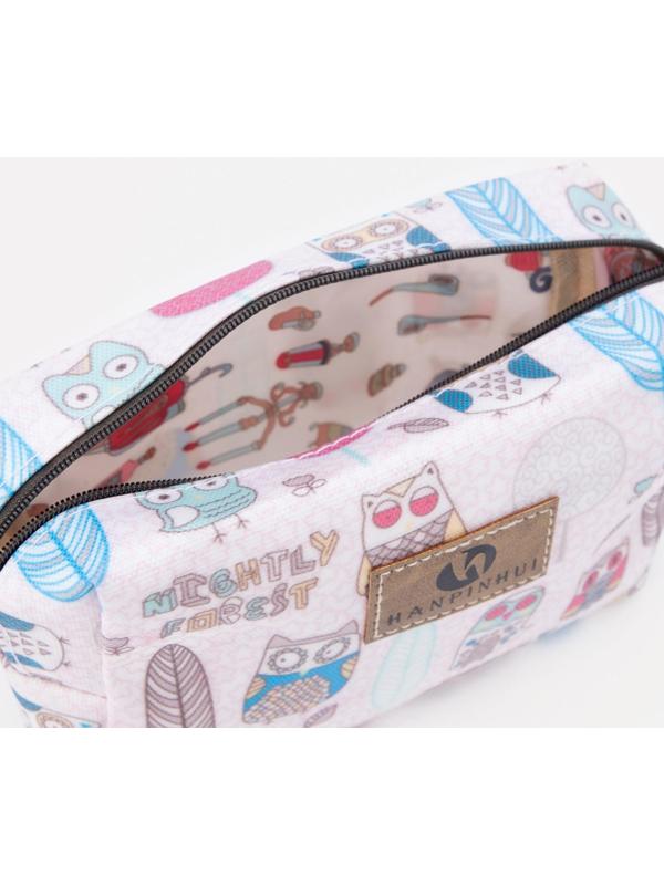 Косметичка на молнии, цвет розовый