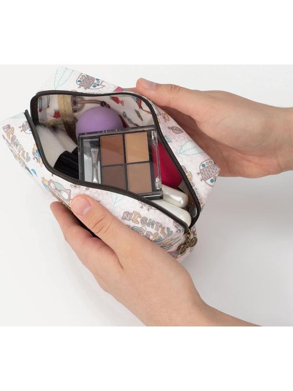 Косметичка на молнии, цвет розовый