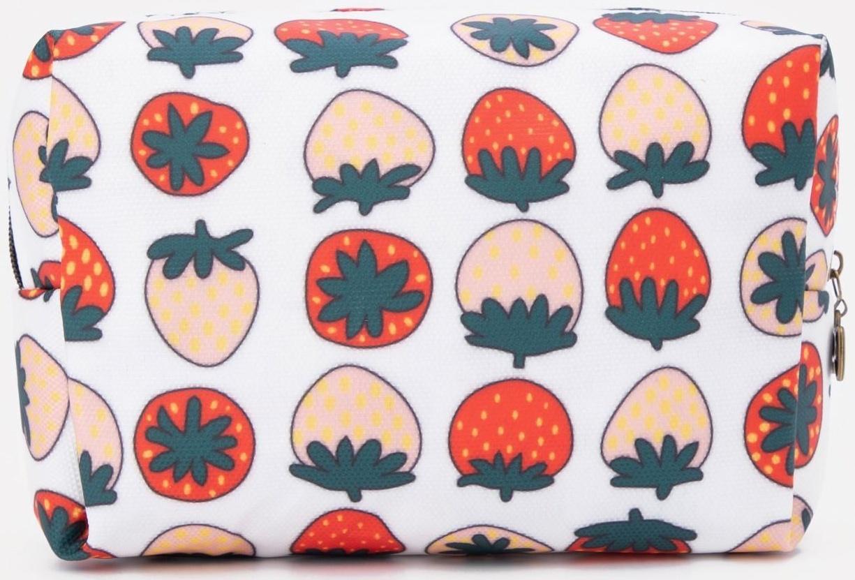 Косметичка на молнии, цвет белый