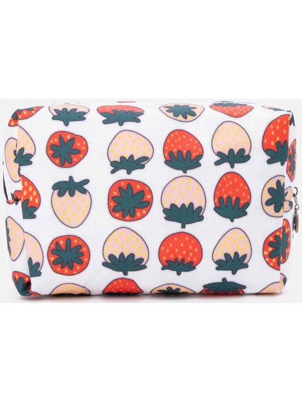 Косметичка на молнии, цвет белый