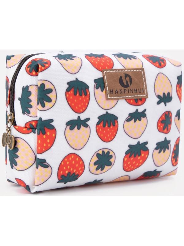 Косметичка на молнии, цвет белый