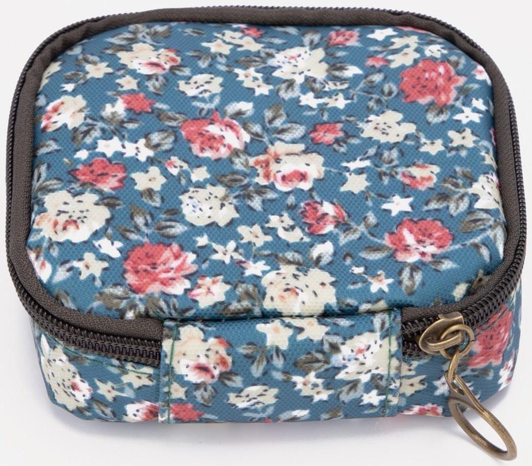 Косметичка на молнии, цвет синий