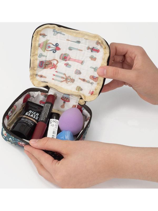 Косметичка на молнии, цвет синий