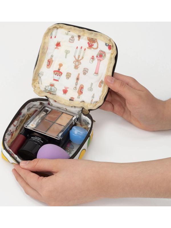 Косметичка на молнии, цвет белый