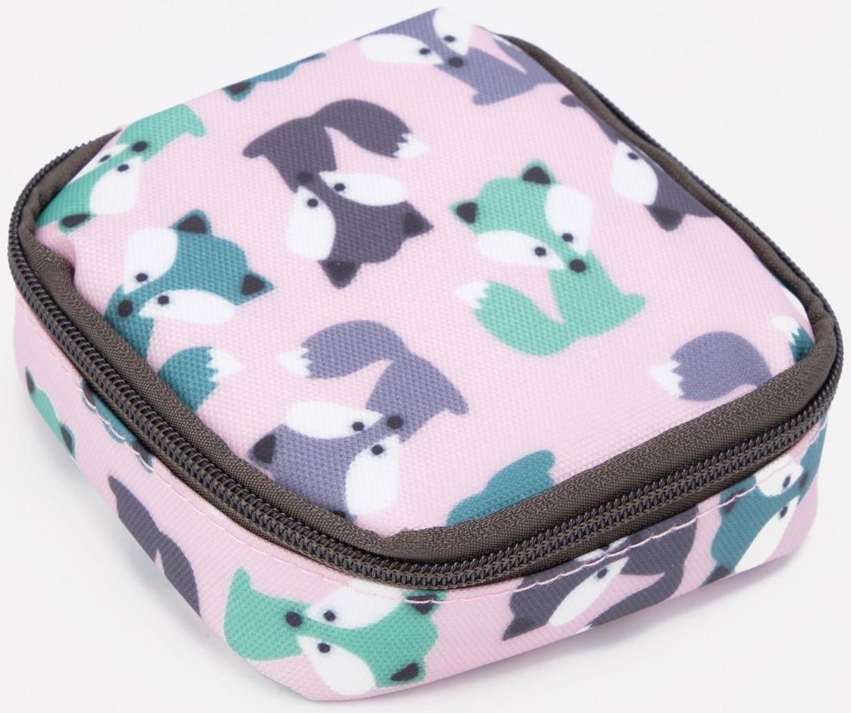 Косметичка на молнии, цвет розовый