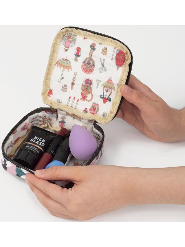 Косметичка на молнии, цвет розовый