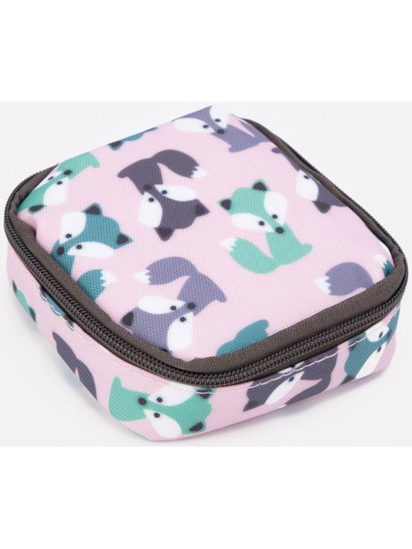 Косметичка на молнии, цвет розовый