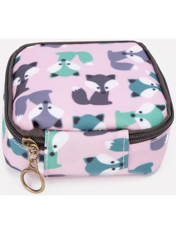 Косметичка на молнии, цвет розовый