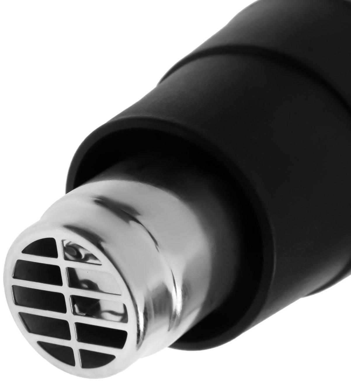 Строительный фен ТУНДРА, 2000 Вт, 250-500 л/мин, плавная регулировка температуры 60-600°С