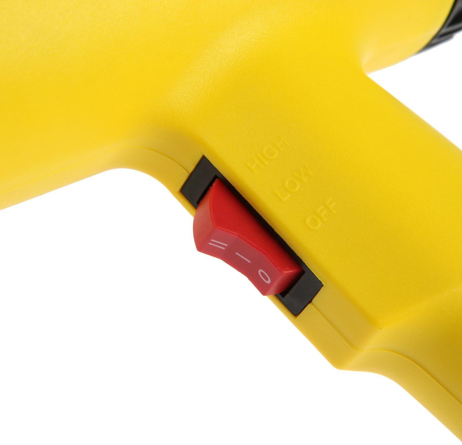 Строительный фен ТУНДРА, 2000 Вт, 250-500 л/мин, плавная регулировка температуры 60-600°С