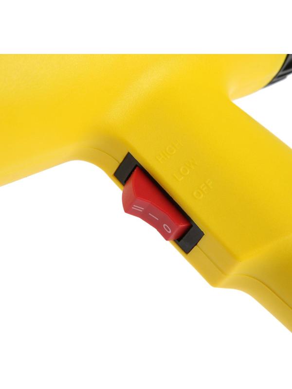 Строительный фен ТУНДРА, 2000 Вт, 250-500 л/мин, плавная регулировка температуры 60-600°С