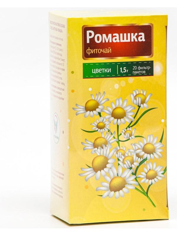 Фиточай Ромашка Vitamuno для взрослых, 20 фильтр-пакетов по 1.5 г