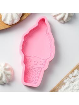 Молд «Мороженка», 15×7,5×2 см, цвет розовый