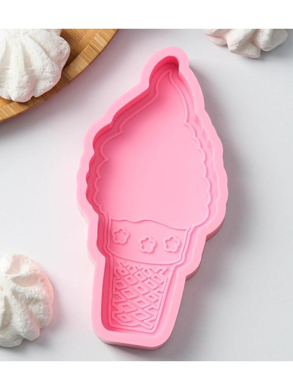 Молд «Мороженка», 15×7,5×2 см, цвет розовый