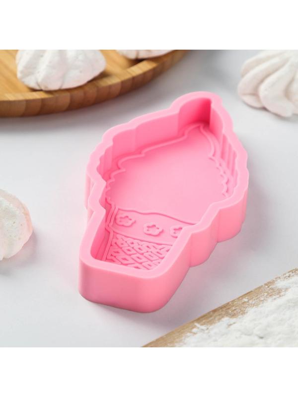 Молд «Мороженка», 15×7,5×2 см, цвет розовый