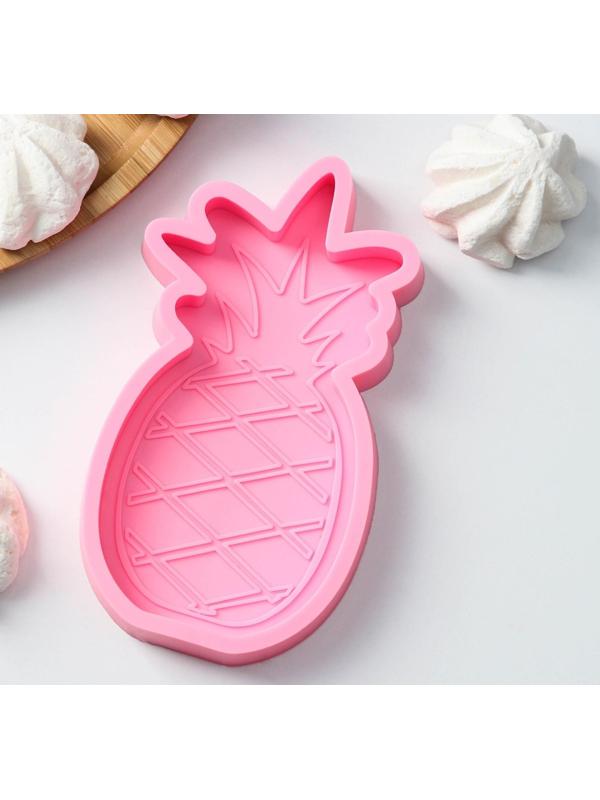 Молд «Ананас», 15,5×8×2 см, цвет розовый