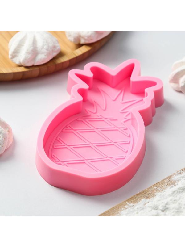 Молд «Ананас», 15,5×8×2 см, цвет розовый