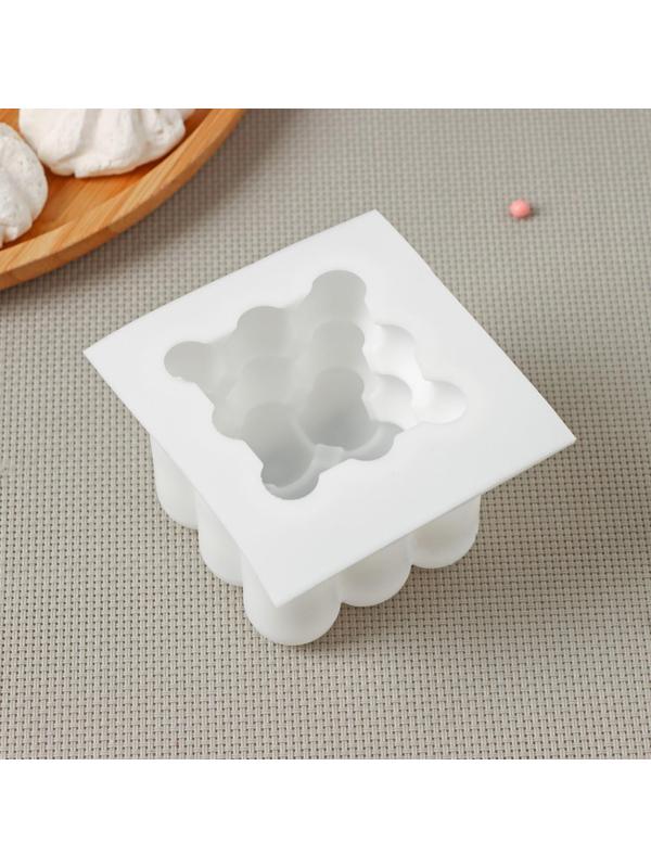 Молд «Рафаэль», 5,5×5,5×6 см, цвет белый