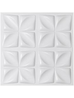 Панель ПВХ отделочная 50*50см белая 