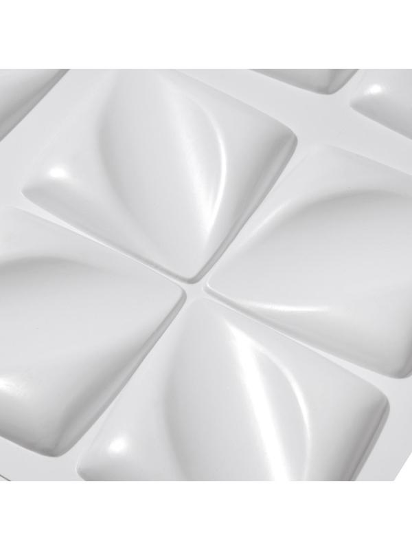 Панель ПВХ отделочная 50*50см белая 