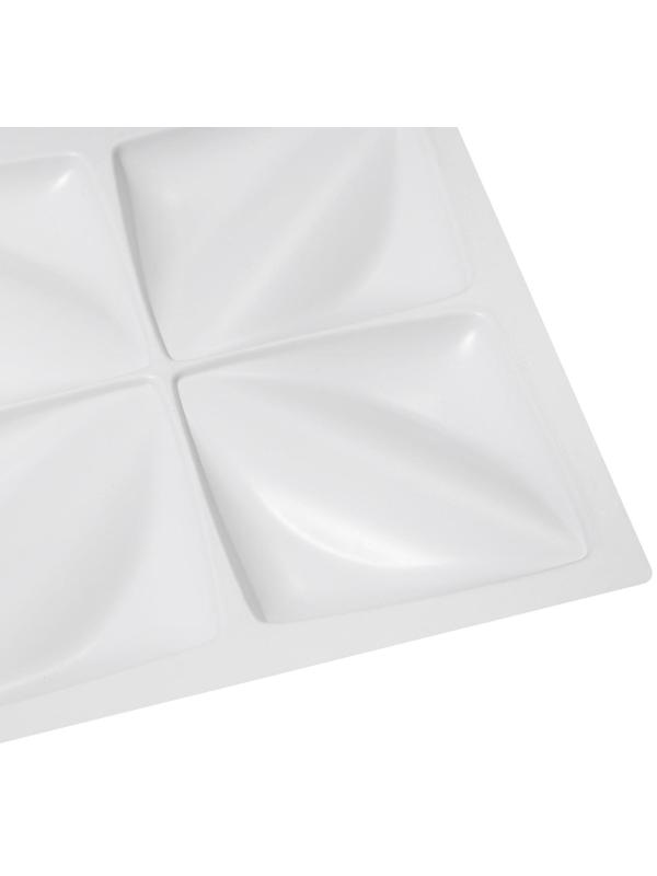 Панель ПВХ отделочная 50*50см белая 