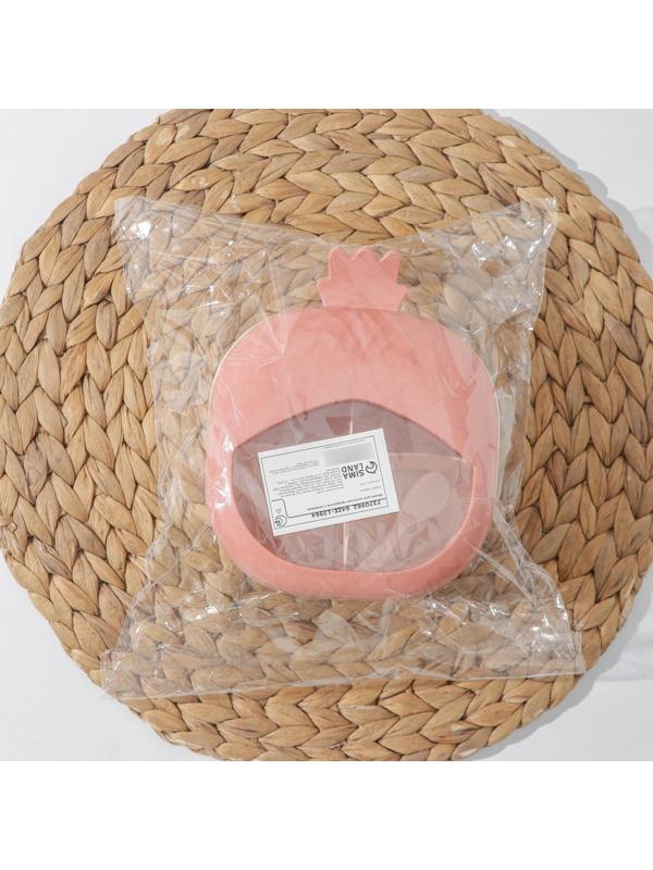 Банка пластиковая для сыпучих продуктов «Ананас», 4 отделения, с ложками, 16,5×14×9 см, цвет МИКС