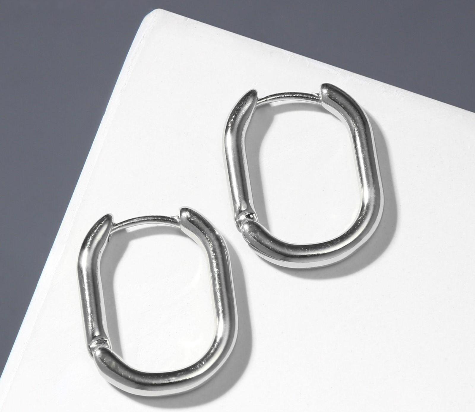 Серьги металл 