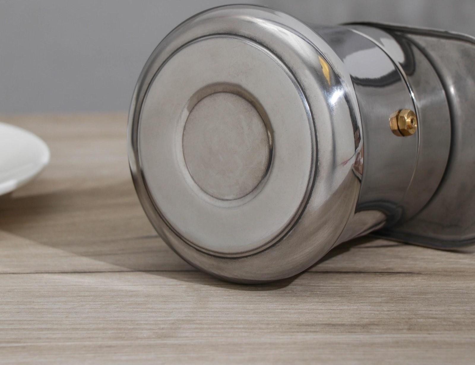 Кофеварка гейзерная Magistro Semi, на 6 чашек, 300 мл, нержавеющая сталь