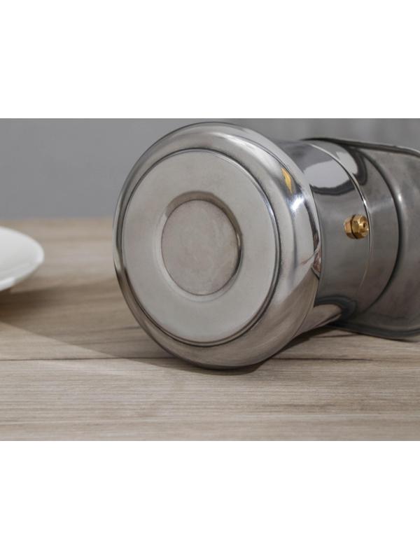 Кофеварка гейзерная Magistro Semi, на 6 чашек, 300 мл, нержавеющая сталь