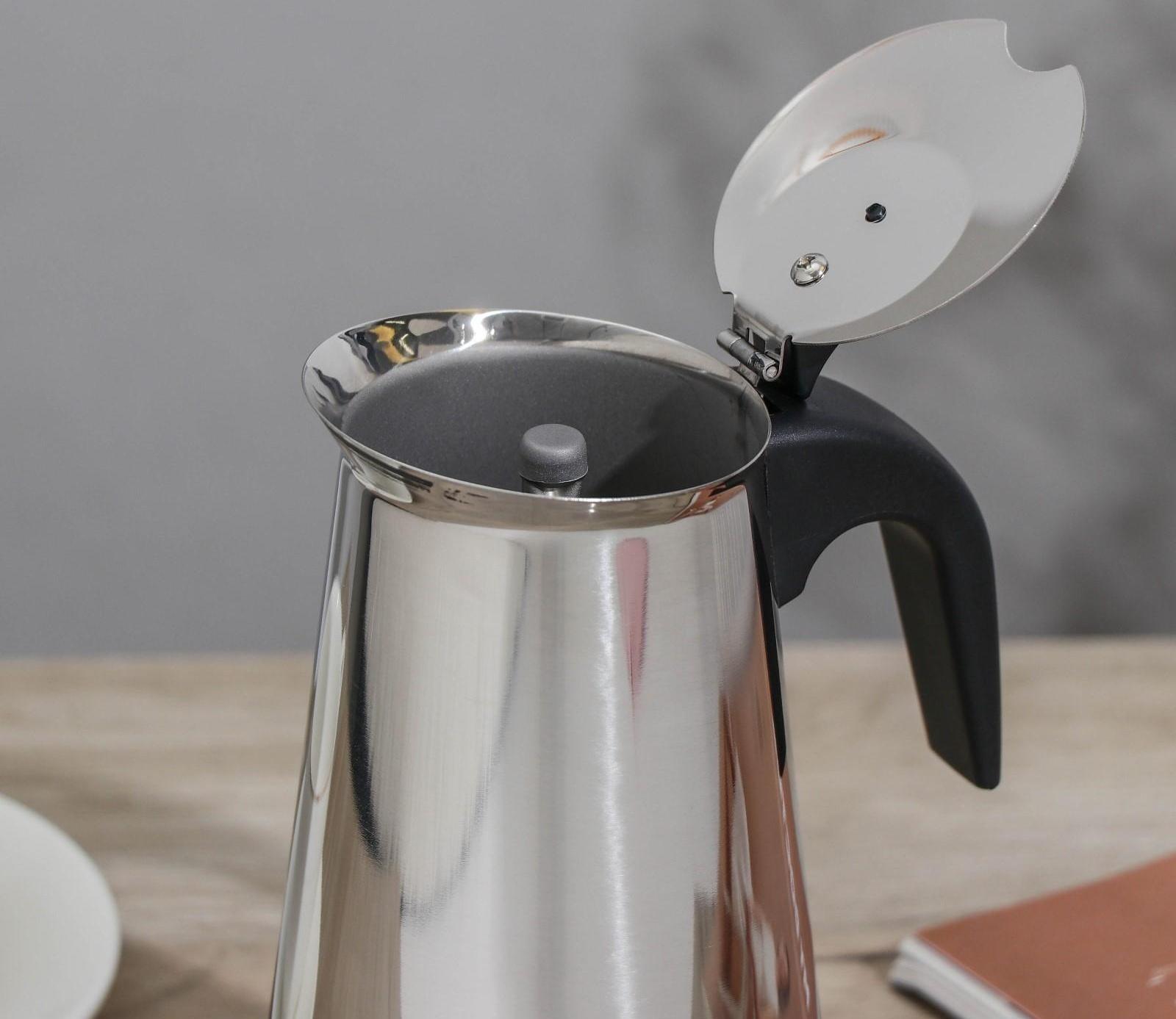 Кофеварка гейзерная Magistro Classic, на 6 чашек, 300 мл, нержавеющая сталь