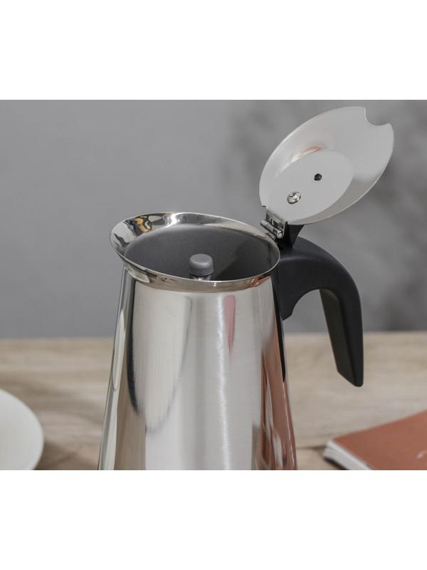 Кофеварка гейзерная Magistro Classic, на 6 чашек, 300 мл, нержавеющая сталь