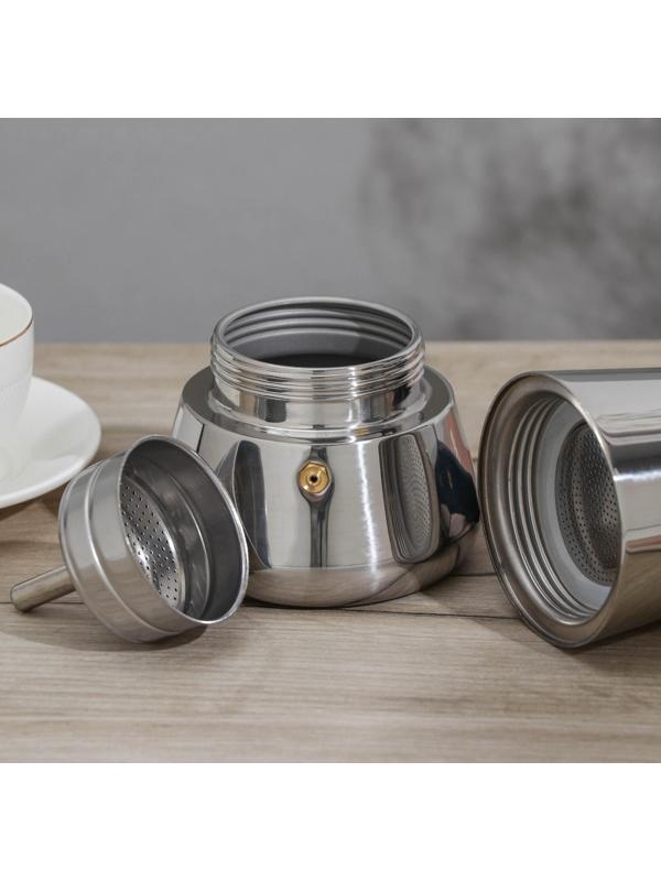 Кофеварка гейзерная Magistro Classic, на 6 чашек, 300 мл, нержавеющая сталь