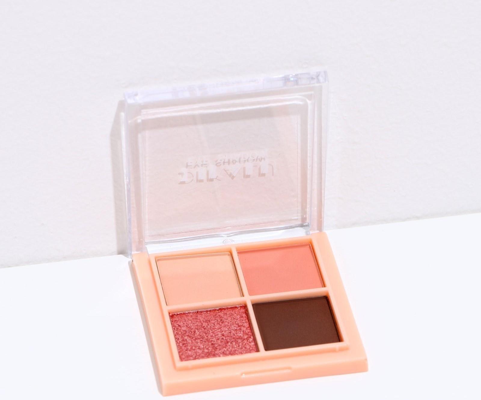 Набор теней для век с шиммером, 4 цвета